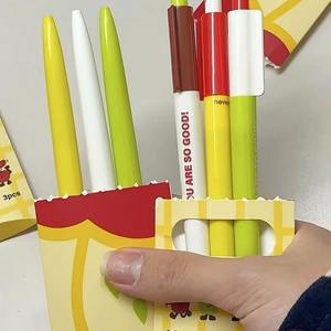 Apple Pie Live Press-Action Neutral Pen Simple Smooth Secado rápido 0,5mm Black Head Must-Have para estudiantes de nicho - Product Image 2