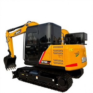 Original Machine Sany SY75C Pro Used Crawler Excavator SY75 SY60 Sy95 Sy55 Sy26 Sy35 Crawler Secondhand Excavator Steel <b>Tracked</b> - Product Image 1