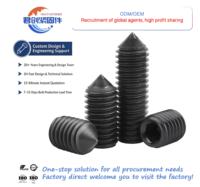 Vis à six pans creux DIN standard, filetage 5mm/6mm (pouces/métrique), classe haute résistance 12.9 4.8, tête hexagonale, oxyde noir, tête conique, en acier au carbone
