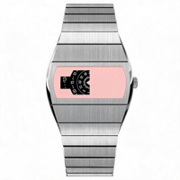 Montre 2026 Rétro-Futuriste à Affichage Rotatif, Verre Saphir, Bracelet Intégré en Acier Inoxydable, Personnalisation OEM