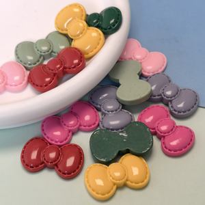 100 Uds Mini Kawaii <span class=keywords><strong>resina</strong></span> mariposa arco FlatBack cabujones álbum de recortes Diy uñas fiesta horquilla accesorios decoración del hogar artesanía - Product Image 4