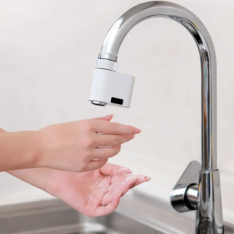 Akıllı sensör musluk kızılötesi sensör otomatik su tasarrufu dokunun anti-taşma mutfak banyo endüktif musluk