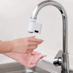 Sensor inteligente grifo Sensor de infrarrojos de agua automática de ahorro grifo Anti desbordamiento de cocina baño inductivo grifo