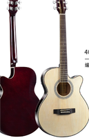 Guitare Électro-Acoustique Slimline Fini Sunburst Jaune 40 Pouces
