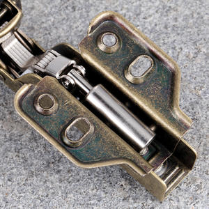 Bisagra de Hierro con Amortiguación Hidráulica de Bronce Antiguo, Silenciosa, Curva Grande, Curva Media, Bisagra de Resorte para Puerta de Armario - Product Image 4