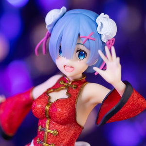Vente en gros - Figurine d'anime authentique ReZero Rem en tenue de demoiselle d'honneur de style chinois, sous licence officielle, en PVC et ABS, emballage d'origine - Product Image 3