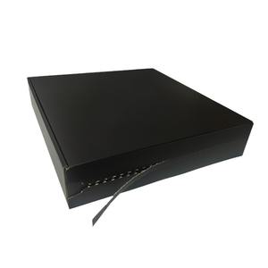 Chine vente en gros personnalisé simple créatif noir papier zip détachable colis expédition boîte d'emballage avec logo - Product Image 5