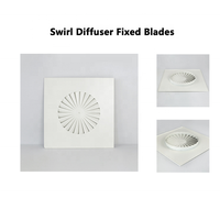 Air Ceiling Square Swirl 24 Lames Grille Diffuseurs d'Air