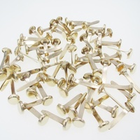 Haute vente bureau attache oeillet 19mm 3/4 pouces laiton or métal papier fichier Clip 8mm diamètre attache tête haut bureau