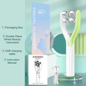 Popüler tarzı Microcurrent yüz masajı V şekli yüz germe bakımı Anti kırışıklıklar yanaklar ve çene yüz zayıflama Y şekil rulo - Product Image 5