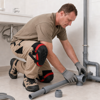 Genouillères de travail légères antidérapantes OEM&ODM avec rembourrage intérieur en mousse souple et coque rigide pour les travailleurs de la construction et du toiture