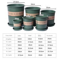 Pot Bunga Plastik Desain Khusus Ukuran Galon, Tebal, Pengontrol Akar, Cocok untuk Balkon, Scindapsus Aureus, Bonsai, Mawar Cina