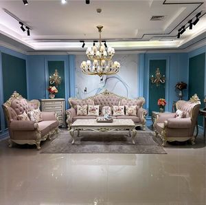 غرفة معيشة ملكية راقية منحوتة على شكل ورقة شجر ثقيلة-أريكة فاخرة فاخرة على الطراز الأوروبي ، أريكة منحوتة على الطراز الملكي الأوروبي الأنيق - Product Image 2