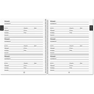 Libreta de Direcciones Moderna con Espiral, Tapa Blanda, para Registrar Números de Teléfono, Correo Electrónico y Contactos - Product Image 2