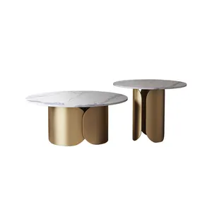 Foshan furniture modern luxury coffee table new innovations good price coffee table gold modern luxury coffee table
