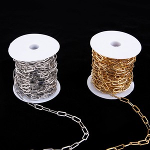 Nouvelle chaîne à maillons rectangulaires en acier inoxydable plaqué or 18 carats, largeur 6,5 mm, sans ternissement, pour bijoux, colliers, bracelets et accessoires - Product Image 2
