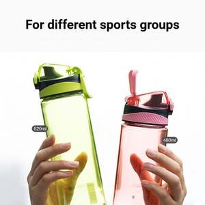 Bouteille d'eau de sport en gros, double verrouillage, anti-fuite, avec filtre amovible, ouverture à bouton unique, portable, pour voyage et activités de plein air - Product Image 6