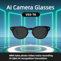 Lunettes de soleil audio de style sportif tendance, protection UV400, monture noire, commande tactile sans fil pour communication mains libres