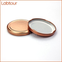 Bouteille en verre de qualité alimentaire de 63 mm pour boissons en conserve, couleur et taille personnalisées, avec bouchon à vis en fer blanc de haute qualité, fournie directement par l'usine
