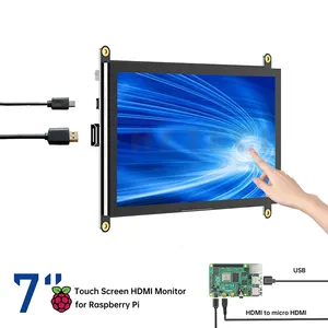 רז TFT LCD צבע צג 7 אינץ פטל מגע מסך, פטל Pi מיני בקרת תצוגת לוח עם טוש מסך