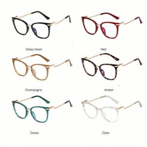 Gafas Ópticas de Moda Vintage 2021 para Mujer, Monturas de Gafas TR90 con Protección Contra la Luz Azul - Product Image 3