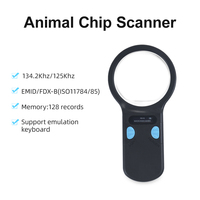 Escáner de Microchip para Mascotas de 134.2KHz/125kHz, Lector de Etiquetas USB/BT para Gatos/Perros, Material ABS, Chip de Vidrio RFID FDX-B para Animales, Compatible con IOS