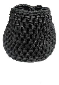 กระเป๋า Macrame หนังแท้แบบเปิด - Product Image 3