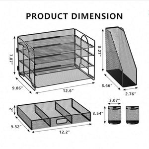 Desk <b>Organizers</b> and Accessories Paper <b>Organizer</b> for Desk With <b>File</b> <b>Organizer</b> Desk Accessories & Workspace <b>Organizers</b> - Product Image 3