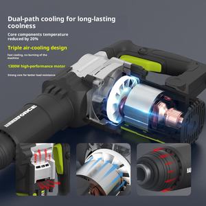 Taladro Percutor Inalámbrico de Litio-Ion sin Escobillas al por Mayor WU357, Martillo Eléctrico de Alta Potencia, Herramienta Eléctrica para Perforación de Hormigón - Product Image 6