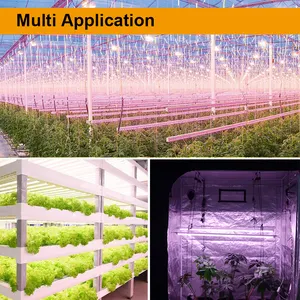 Hydroponics Full Spectrum Indoor Plant Growth Lamps 4 Ft 4ft Strip Bar Fixtures 18w T5 Tube Led Grow Light