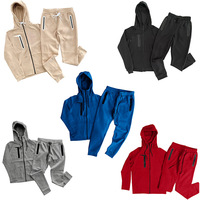 2021 जिम फिटनेस कस्टम लोगो पुरुषों रिक्त पुरुषों खेल Sweatsuit के लिए टहलना Tracksuits प्रशिक्षण पहनने Sweatsuit सेट/