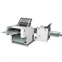Machine à plier le papier professionnelle entièrement automatique à grande vitesse BaoYu A3 avec fonctions de pliage croisé, de pliage en deux et de rainurage ZY-A3-4GD2
