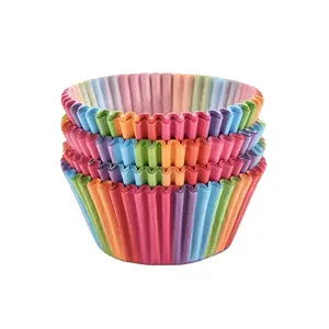 Wholesale 100pcs per set food-grade oven special high-temperature and oil-proof muffin baking cake paper cups