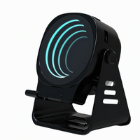 2026 Penyangga Ponsel Kreatif Baru Lintas Batas dengan Speaker Induksi Nirkabel dan LED RGB untuk 5.3 Multifungsi Desktop Malam Hari