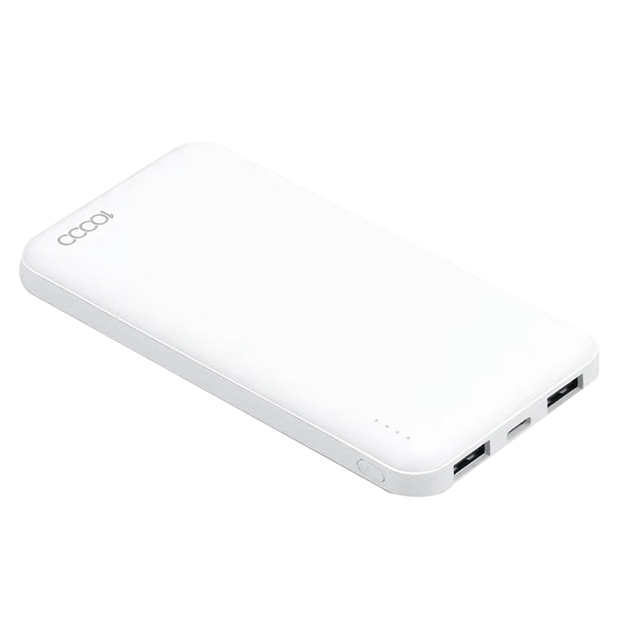 Jianhan Portable Charger Power Bank 10000mAh Ultra Slim Phone Charger with USB C Input & 2 Output Backup Charging