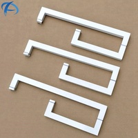 Poignée de porte de douche en acier inoxydable blanc de conception moderne, poignée de porte de douche Austin, grande barre porte-serviettes