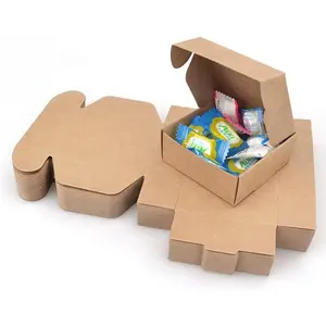 Produsen kardus kotak pengiriman Karton kemasan kotak surat kertas Kraft bergelombang emblem Karton