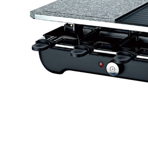Gril à fromage électrique pour <span class=keywords><strong>raclette</strong></span>, 8 palettes, barbecue coréen, <span class=keywords><strong>avec</strong></span> <span class=keywords><strong>pierre</strong></span> à <span class=keywords><strong>griller</strong></span> et plaque d'aluminium - Product Image 2
