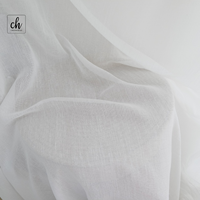 Tissu de rideau uni transparent en gros 6001-43, tissu voile 300CM 100% polyester, textile de rideau filtrant la lumière pour fenêtre