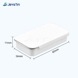 70x40x13mm OEM ODM Boîte en fer-blanc avec couvercle coulissant Emballage personnalisé pour chewing-gum et cosmétique Matériaux recyclés - Product Image 3