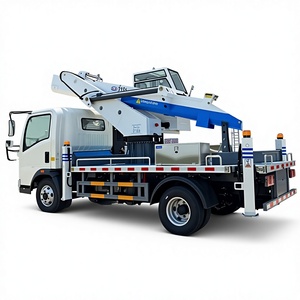 Camion plateforme aérienne télescopique synchrone Sinotruk HOWO 4X2 à rotation 360° pour travaux en altitude à vendre - Product Image 1