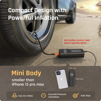 Compresseur d'air électrique numérique 12V pour allume-cigare avec moniteur de pression des pneus et pression maximale de 150 psi