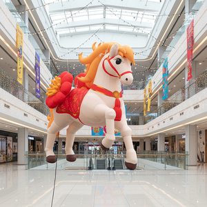 Cavallo Gonfiabile Gigante 360° in Offerta Speciale, Modello Personalizzato Realistico per Pubblicità Esterna, Mascotte Gonfiabile a Forma di Cavallo per Promozioni - Product Image 1