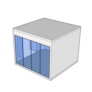 상업용 슈퍼마켓 minimart 음료 워크 인 냉동고 쿨러 신선한 꽃 유리 문 디스플레이 쇠고기 양고기 돼지 고기 콜드 룸 - Product Image 4