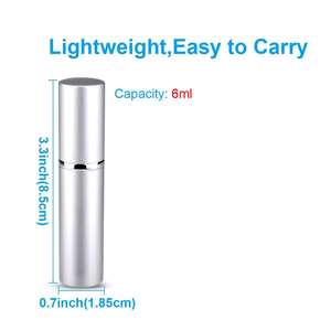 Empty Refill Transparent Aluminum Glass <b>Perfume</b> Decant Spray Bottle Travel <b>Atomizer</b> Pump Sprayer Spray Screen Printing 100pcs - Product Image 4