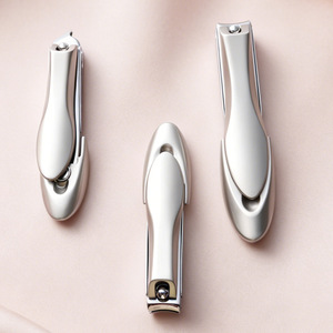 Cross-border stainless steel three-piece <b>nail</b> trimming tool <b>set</b>, anti-splatter and anti-splash <b>nail</b> clippers, flat and angled - Product Image 3