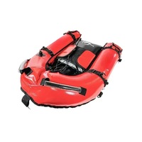 Bateau ponton gonflable portable pour la plongée de pêche | Quai flottant pliable avec sac de rangement | Équipement d'eau extérieur