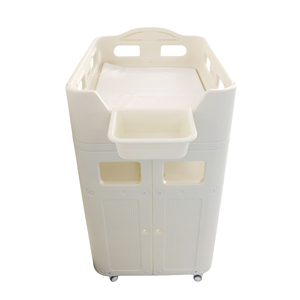 Piattaforma Angolare Salvaspazio per il Lavaggio e <span class=keywords><strong>l</strong></span>'Abbigliamento <span class=keywords><strong>del</strong></span> Bambino, Lettino Trasformabile per Casa o Postazione di Allattamento - Product Image 1