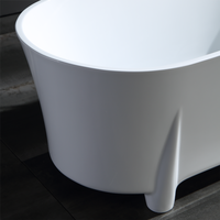 Baignoire autoportante en acrylique avec fonction de trempage, écologique, pour usage intérieur/extérieur dans les hôtels, appartements et villas
