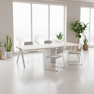 Mesa de <span class=keywords><strong>Conferencia</strong></span> Ejecutiva Premium con Gabinete de Almacenamiento para Cables, Mesa de Juntas de Grado Comercial, Elegante para Oficina - Product Image 1